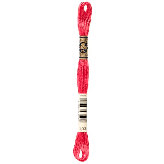 Dmc® 6 Strand Embroidery Floss, Group 1 in 350 Md Coral | Michaels®